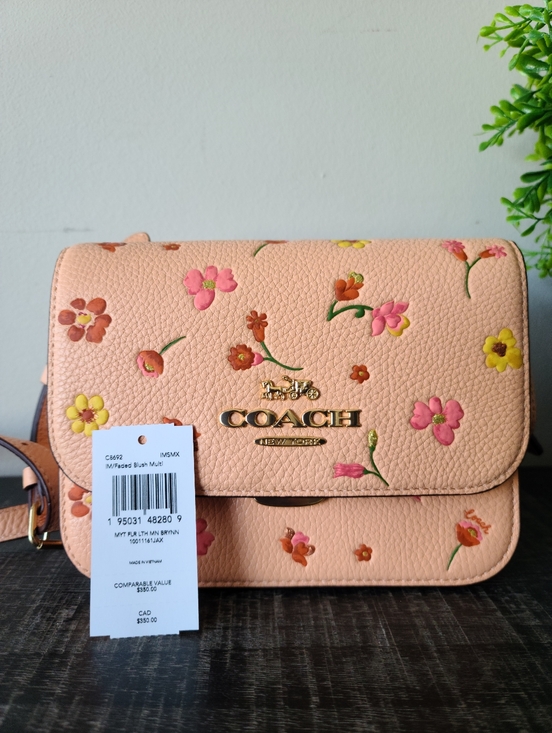 Coach Handbags - Coach Mini Brynn Mystical Floral Print Crossbody Bag #C8692